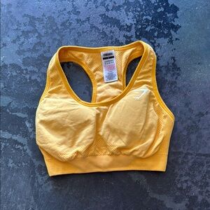 Gymshark Yellow Racerback Sports Bra